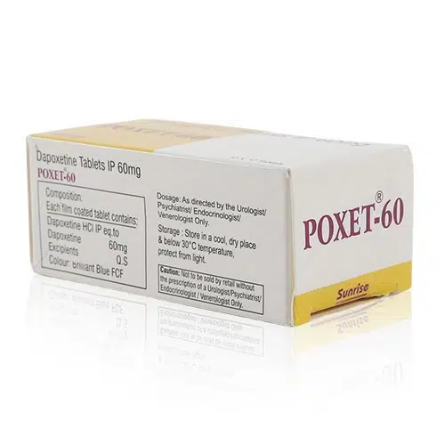 POXET-60 成分標示與使用說明側邊圖片